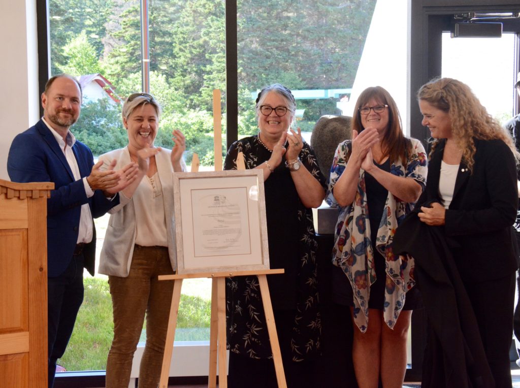 La certification Unesco inaugurée en présence de Julie Payette
